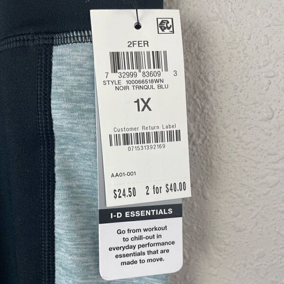 NWT Ideology Cropped Leggings Size 1X - Picture 3 of 6